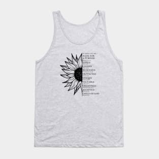 Your Identity In Christ - Bible Verses Tank Top